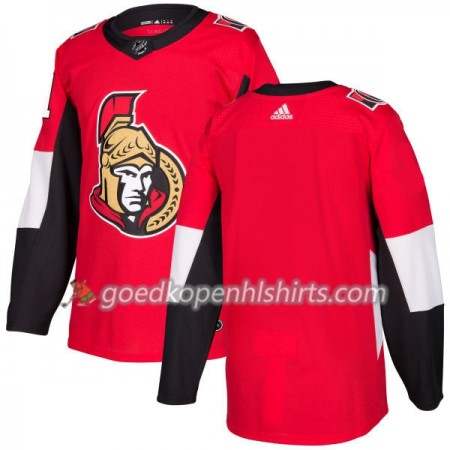 Ottawa Senators Blank Adidas 2017-2018 Rood Authentic Shirt - Mannen